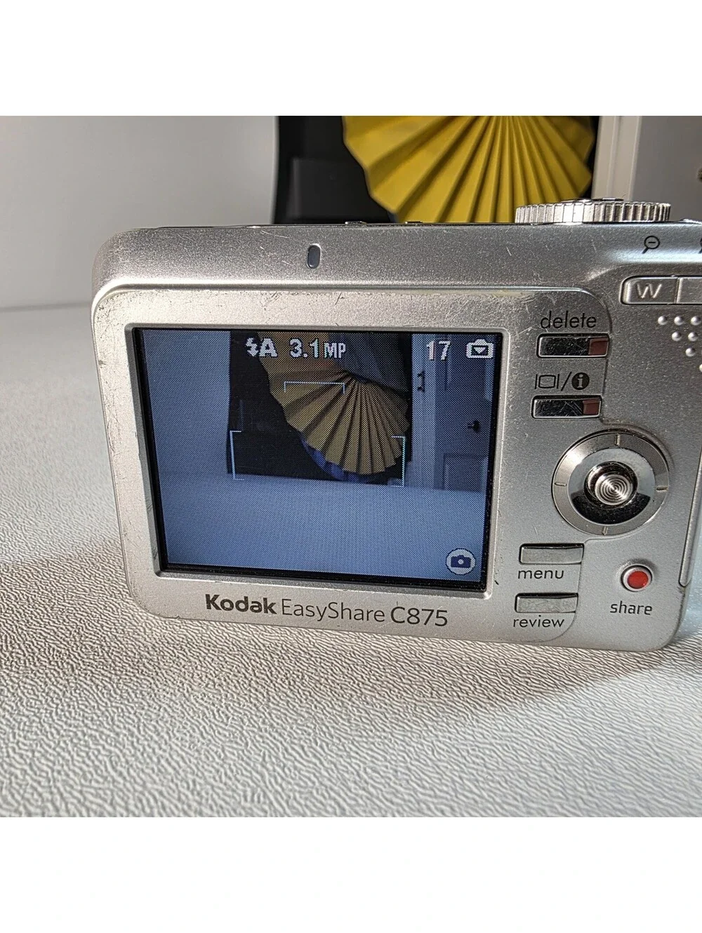 Kodak EasyShare C875 Silver 8.0MP Digital Camera Works / No Memory Card